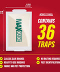 Heavy Duty Sticky Glue Traps For Indoor Home Use Straight Up Bug Slap Boards That Crush Mice Rats Roaches And Spiders Dead Fast 36 Pack