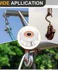 Built Tough V Groove Pulley Wheel Crafted From 304 Stainless Steel With 10mm Bore And 68mm Outer Diameter featuring applications in lifting systems.