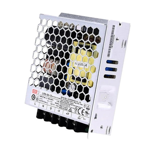 12V DC 4.2A 50W Single Output Switching Power Supply With Universal Input 85 To 264 VAC And 120 To 373 VDC Low Ripple