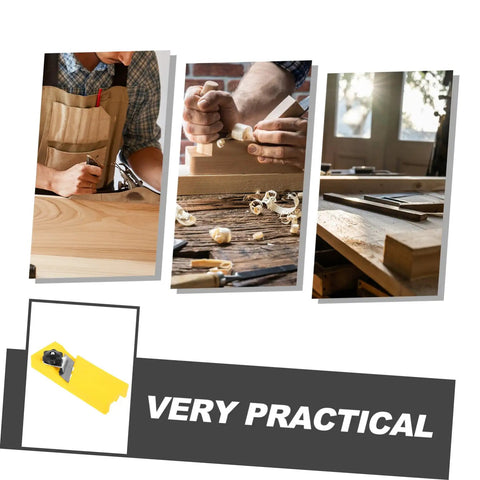 Heavy Duty Abs Edge Trimming Jig For Woodworking Shop Real Deal Hand Planer and Chamfer Attachment in practical use.