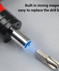 Preset Torque Screwdriver With T Handle And Ratchet Mechanism 3Nm Precision Click Tool close-up showing magnetic bit holder.