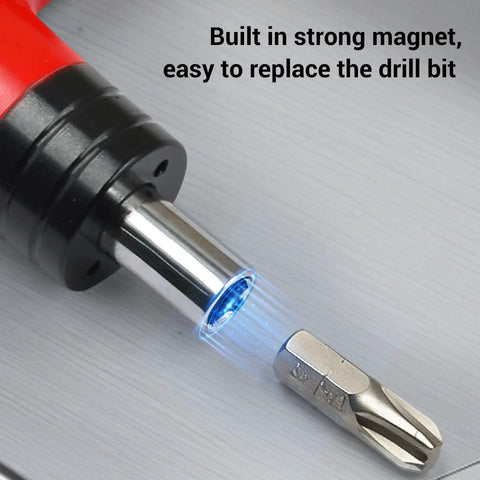 Preset Torque Screwdriver With T Handle And Ratchet Mechanism 3Nm Precision Click Tool close-up showing magnetic bit holder.