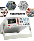 4090B Digital LCR Meter Desktop Tester Measures Capacitance Resistance Inductance Impedance With 3.5 Inch TFT Screen Remote Control and sorting feature, showcasing clear display and multiple measurement functions.
