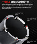 5 8 X 1 3 8 Inch Carbide Tip Annular Cutter for Stainless Steel and Hard Iron displaying triple-edge geometry for efficient cutting.