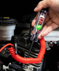 All Purpose Automotive Test Light With 5-120V LED Digital Voltage Display, Circuit Tester With Voltmeter And Dual Color Polarity Indicator, Long Probe Electrical Test Pen For Car, Truck, RV Fuse Checker in engine bay