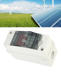 DC Solar Panel Breaker 16A 500V Outdoor Disconnect Switch IP65 Rated DIN Rail Enclosure For RV And Off-Grid Systems