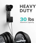 Heavy Duty Wall Mount EV Charger Holder For Tesla Connector Nozzle Holster Dock And J Hook Combo Secure on wall with weight capacity
