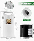 Heavy Duty Ceramic E12 Bulb Sockets Kickin Durability Straight Forward Wiring showing dimensions and iron mount brackets.