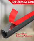EPDM Rubber D Shaped Weather Stripping 26Ft RV Door Seal With Strong Self Adhesive showing red backing peel