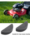 Woodruff Key KM-510A5100 12Mm X 2.9Mm X 4.8Mm, 10 Pack For Lawn Mower Engines, in front of a red lawn mower