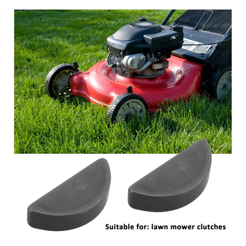 Woodruff Key KM-510A5100 12Mm X 2.9Mm X 4.8Mm, 10 Pack For Lawn Mower Engines, in front of a red lawn mower