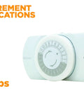 Solid As A Rock Plug In Mechanical Timer For Lamps And Appliances Delivers 24 Hour Analog Dial Control measurement specifications