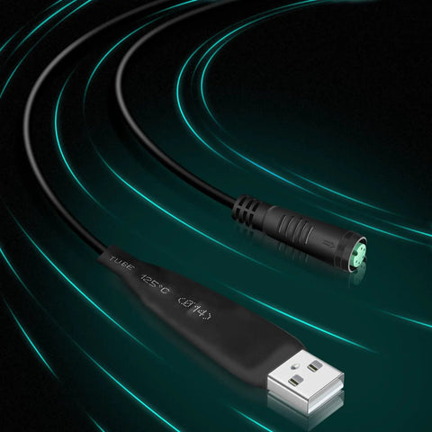Ebike Programming Cable for BAFANG UART BBS01B BBS02B BBSHD Mid Drive Motors USB Cable to Tweak Settings and Unlock Full Throttle in PAS Levels 1 Through 9