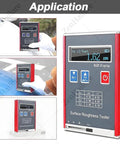 Top Notch Portable Surface Roughness Tester With 0.01 μm Precision Profilometer for Metal Surfaces, includes calibration block