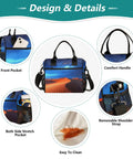 Design features of Desert Sky Large Cooler Bag Portable Leakproof Insulated Lunch Tote For Gals Holds 18 Cans Soft Cooler