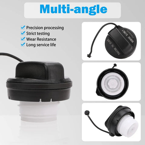 Honda Gas Cap Replacement For 2006 2020 Models Accord Civic CR-V Fit HR-V Insight Odyssey Pilot Crosstour Replaces 17670-T3W-A01 plug-and-play durable fuel filler cap with tight seal multi-angle view