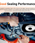 Mechanic using wrench under car for 100 Piece Oil Drain Plug Crush Washer Kit Copper And Aluminum Gaskets Seal Set For M10 M12 M14 M16 M18