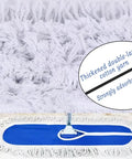 Close-up of Two Piece 22 Inch Cotton Dust Mop Head Refill showing thickened double-layer cotton yarn effective for dirt absorption.
