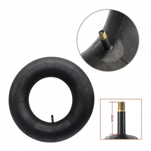 Inner Tube For 4.80 4.00 8 Inch Tires Beefy Heavy Duty Fit For Wheelbarrows Lawn Mowers Tillers Unicycles Garden Carts And More Durable Straight Bead Valve For Utility Tractors And Garden Tools showing tube and valve details