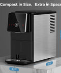 Countertop Nugget Ice Maker With Self Cleaning, Portable Ice Maker Producing 35 Lbs Per Day, self dispensing on marble