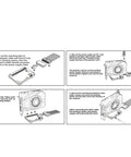 Instructional diagram for Plug And Play Usb4 External Gpu Dock Station with PCIe 16x Graphics Enclosure setup steps.