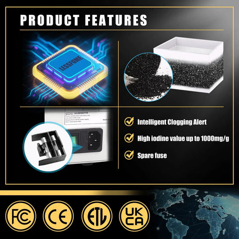 Product features of Replacement Set for Soldering Fume Extractor LF-105 1x H13 HEPA Filter and 10x Pre Filter