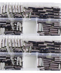 Solid 150 Pack Of Wire Ferrule Butt Connectors For Crimping Cables With Insulated Electrical Terminals Perfect Wiring Kit For Heavy Car Audio And Home Projects Made For Fast Installation in organizer box