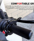 Universal Motorcycle Throttle Lock Cruise Speed Handlebar Accelerator With One Click Release No Sweat Install Twist Grip Control for Road Riders, featuring a comfortable grip and easy installation.