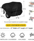 Rugged Waterproof Log Splitter Cover 57 Inch Long 27 Inch Wide 31 Inch High Fits 15 To 27 Ton Gas Or Electric Wood Splitters
