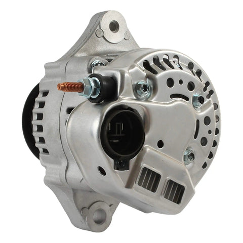Heavy Duty 12 Volt Alternator Delivering 35 Amps With Internal Voltage Control For Lamborghini Tractor 6R Dt 2.5L 1973 To 1982 showing detailed side view.