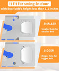Diagram showing Hotel Safety Portable Door Lock For Inside Use And Privacy Universal Security Jam Lock fitting for swing-in doors