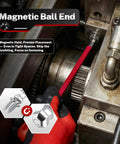 All In One Allen Wrench Set SAE Metric Torx Magnetic Ball End T Handle 27 Piece Kit For Home Auto DIY Pros Includes Magnetic Ball End Easy Grip Precise Hex And Torx Fit Heavy Duty Construction Magnetic Tip Keeps Bits In Place used on a bolt