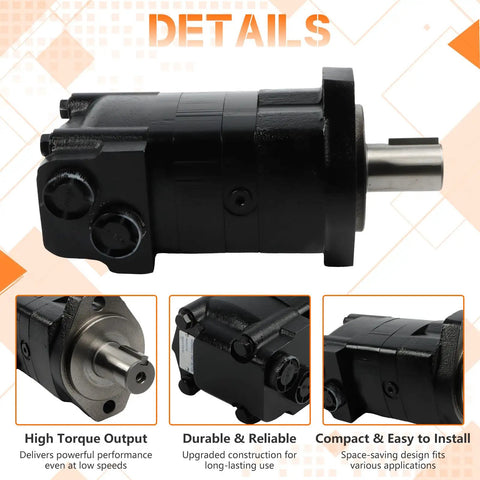 Beefy Heavy Duty Industrial Grade Hydraulic Gerotor Motor 1041025006 1041025 For Eaton Char Lynn 2000 Series Replacement Part With CW CCW Shaft Engineered For Long Life And OEM Quality