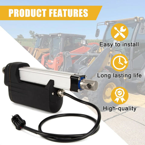 Heavy Duty Quick Tach Actuator Replacement For AT494284 AT424407 AT361276 with product features and equipment in background