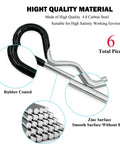 Heavy Duty Hitch Pins Clip R Clips Spring Retaining Pins Set Built Tough With Rubber Coated Grip for Trailers Tractors Mowers Carts
