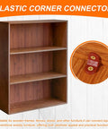 Built Solid 20 Pack Plastic L Brackets Gray Corner Supports For Shelves And Drawers Heavy Duty Right Angle Connectors With Screws No Sweat Assembly For Garage Workbenches on a wooden shelf.