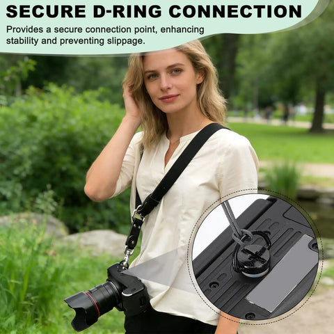 Heavy Duty Stainless Steel D Ring Screws Tough As Nails M4x7mm Thread Badass Camera Rig Anchor with strap