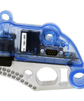 10-inch Table Saw Brake Cartridge TSBC Series with Easy Lock Key, visible in blue color case, silver metal connector