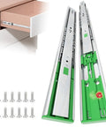 Bulletproof Heavy Duty Ball Bearing Drawer Slides Five Pair 22 Inch Full Extension Soft Close Silent Glide Track and hardware