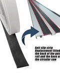 Slip Resistant Guide Rail Strip Replacement For Festool Rails Self Adhesive Anti Skid Bar 220 Inch Long Black Durable Upgrade