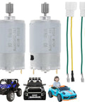 Two Pack High Speed 24V DC Motor Upgrade for Kids Ride On Cars With 10 Tooth Gear 25000 RPM Replacement Drive Engine