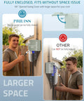 Heavy Duty Nema 14-50R EV Charging Outlet Box With Copper Contacts And Solid Brass Terminals For Straight Up Reliable Power Delivery No Fuss Drilling Required UL Certified Outdoor Garage Ready, swing cover function comparison.
