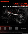 Pair Front CV Axle Shaft Assemblies For Toyota Camry 2012 2013 2014 2015 2016 2017 2.5L Gas Models Direct Fit Beefed Up