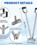 Heavy Duty Hand Seamer And 2 In 1 Metal Bender With 90 Degree And 180 Degree Seams All In One Standing Seam Roofing Tool, ergonomic handle