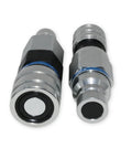 Flat Face Hydraulic Coupler Adapter Set Converts Half Inch Body To Three Quarter Inch Body ISO 16028 Heavy Duty Quick Connect