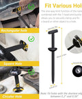 Heavy Duty Nylon Universal Cable Tie Buckles And Self Locking Zip Tie Clips demonstrating fit in various holes for cars