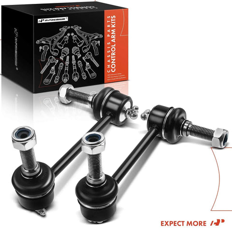 Beefed Up Front Sway Bar Links for Jeep Grand Cherokee 2011-2015 and Dodge Durango 2011-2015, showing two links with packaging