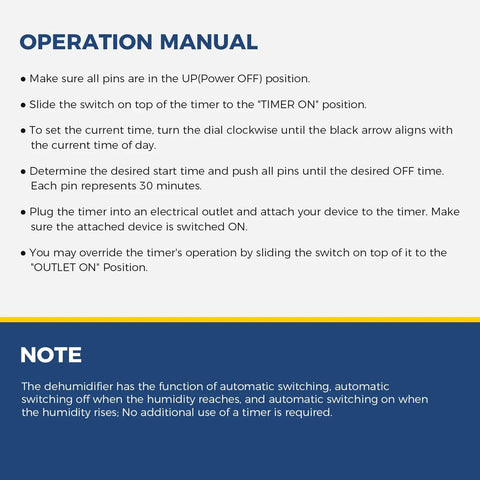 Must Have Indoor Mechanical Timer Portable LED Work Light And Extension Cord Organizer Bundle operation manual image