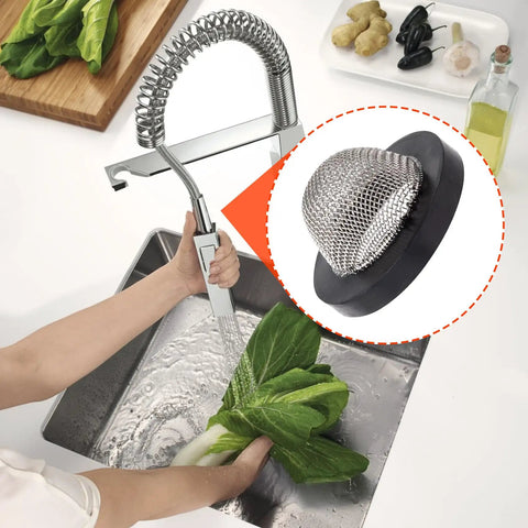 Hassle Free Eight Pack Stainless Steel Hose Filter Washers with Inlet Screen and Strainer for Half Inch Garden Hose Connectors