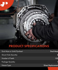 Heavy Duty Dual Mass Flywheel Straight Swap Fits Volkswagen Jetta Golf Beetle Audi A3 2.0 Liter Diesel Turbo Dsg Automatic Transmission, detailed specifications view.
